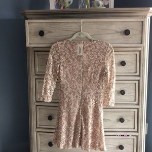 Ivory colour cocktail dress